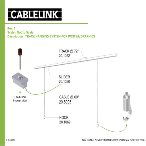 Track hanging kit