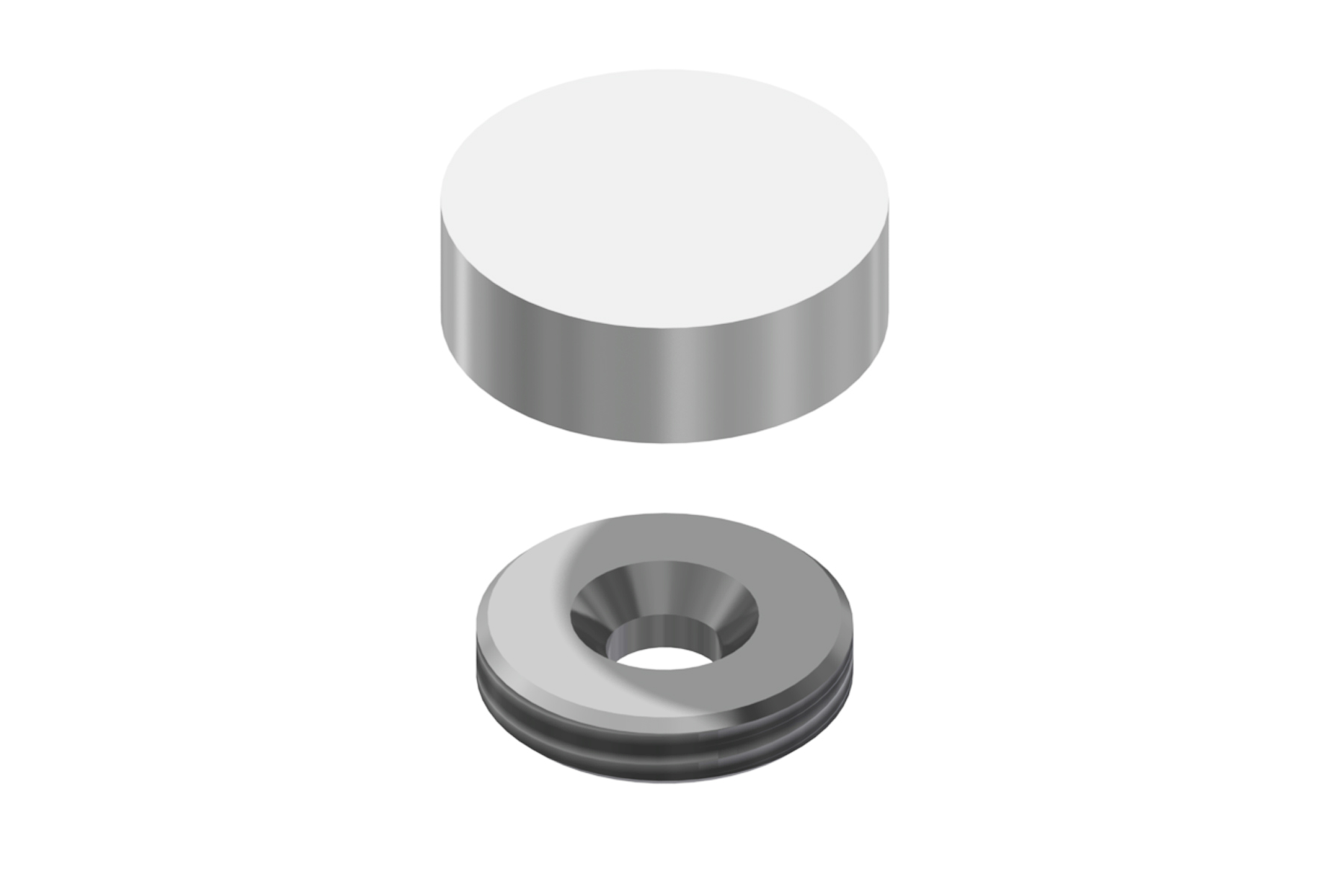 Flush Mount Screw Cap (19mm diameter)