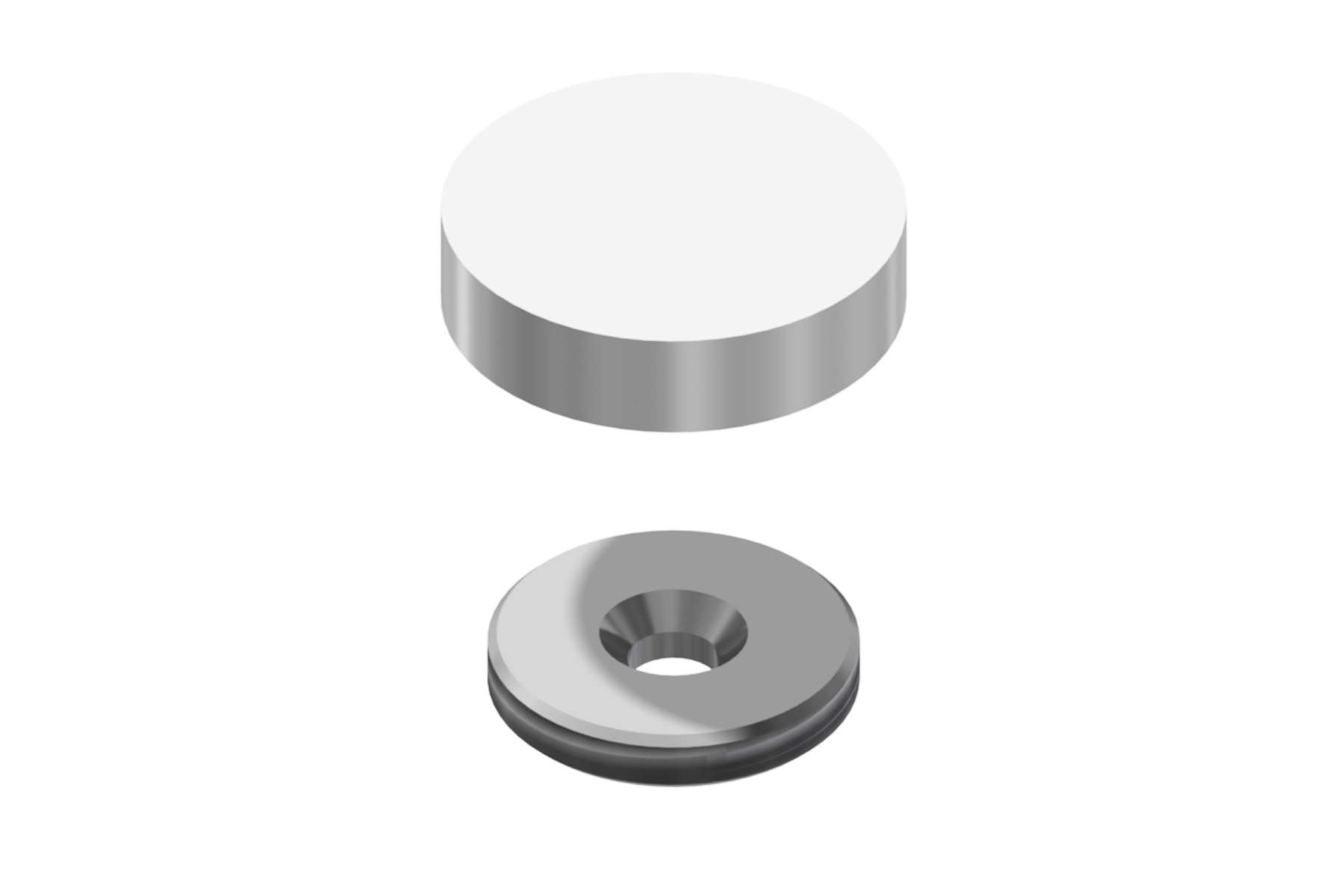 Flush Mount Screw Cap (25mm diameter)